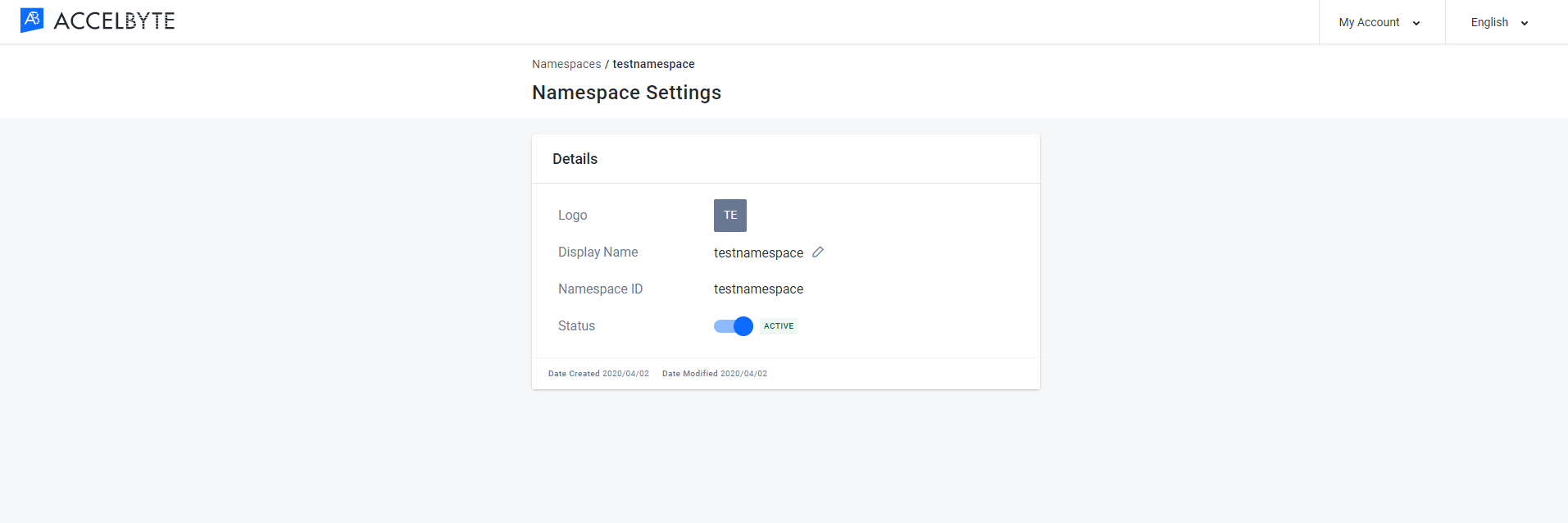 namespace